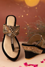 Load image into Gallery viewer, (Pre Order) Nazm Black Wedges