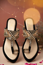 Load image into Gallery viewer, (Pre Order) Nazm Black Wedges