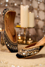 Load image into Gallery viewer, (Pre Order) Falak Navy Blue Juttis