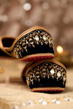 Load image into Gallery viewer, (Pre Order) Falak Navy Blue Juttis