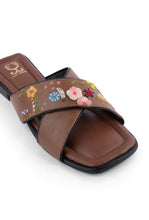 Load image into Gallery viewer, (Pre Order) Mocha Me Crazy : Criss Cross Slides