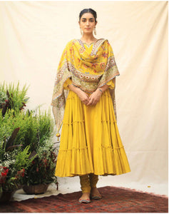 (Pre Order) Firdaus Set - Haldi Yellow
