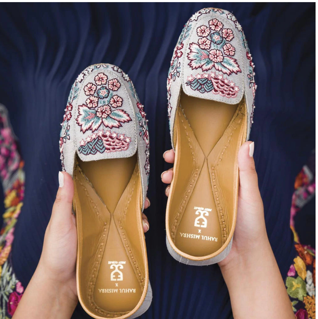 Pre Order) Phulwari : Loafers - Rahul Mishra X Fizzy Goblet – The Jutti Club