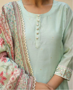 (Pre Order) Caspara Set - Pastel Green