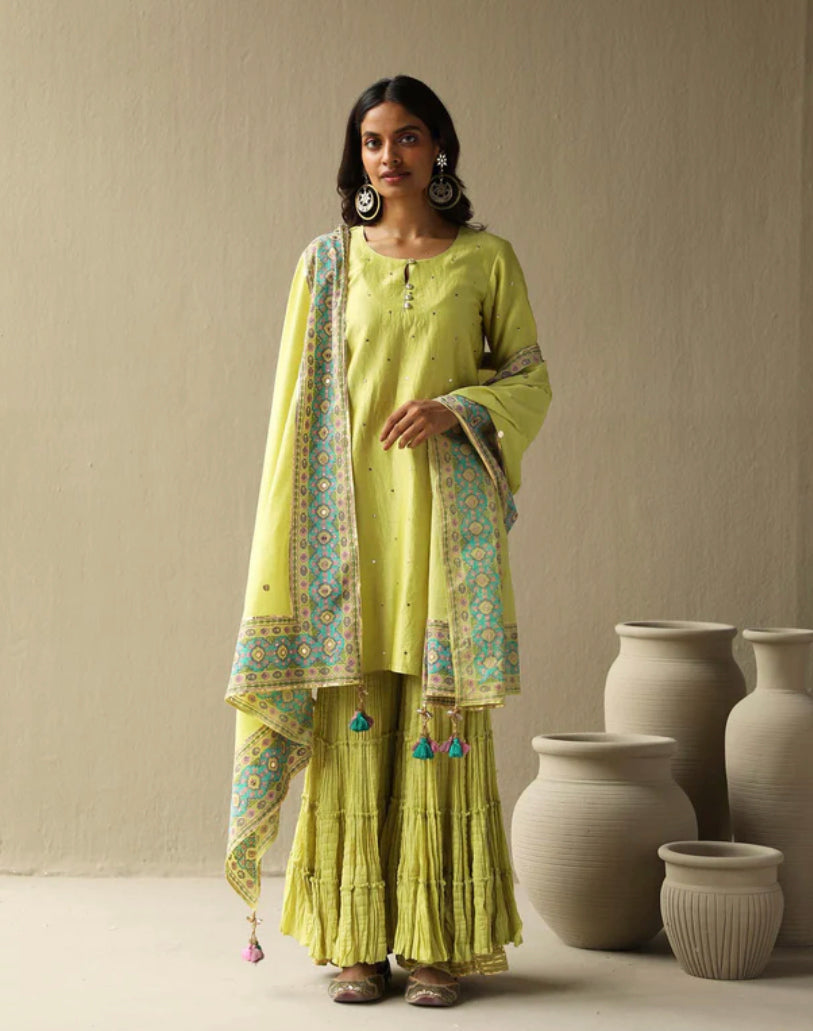 (Pre Order) Inaaya Set - Light Green