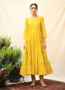 (Pre Order) Firdaus Set - Haldi Yellow