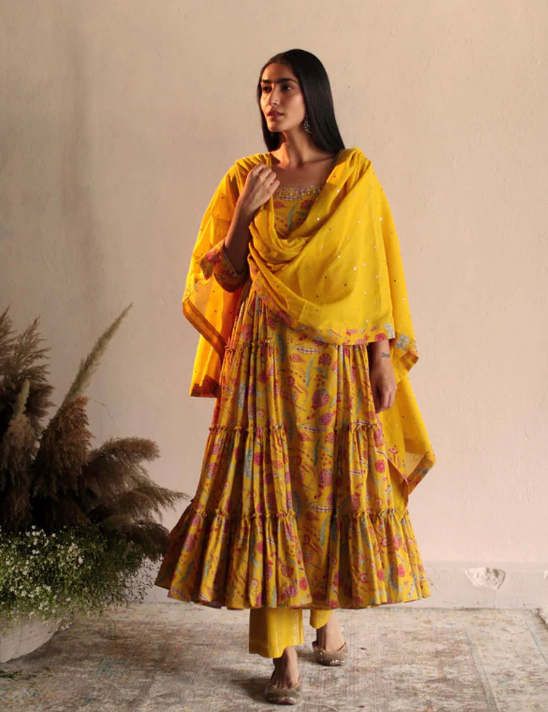 (Pre Order) Mehtaab Set - Haldi Yellow